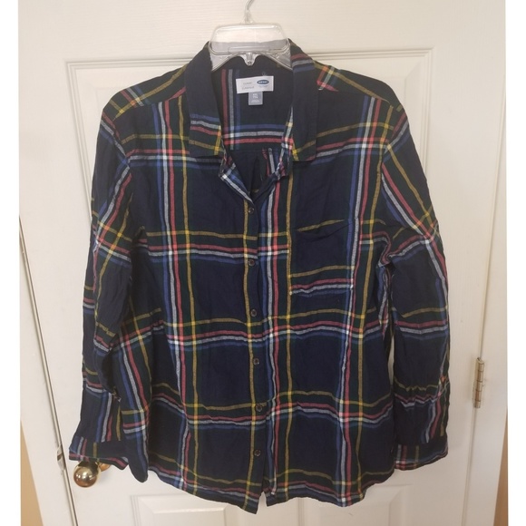 Old Navy Tops - XXL Old Navy Plaid Button Down Shirt